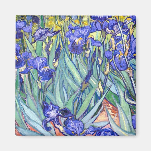 Vincent Van Gogh Irises Vintag Fine Art Magnet (Vorne)