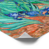 Vincent Van Gogh Irises Vintag Fine Art Poster (Ecke)