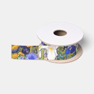 Vincent Van Gogh Irises Vintag Fine Art Satinband
