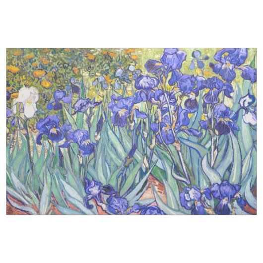 Vincent Van Gogh Irises Vintag Fine Art Stoff (Yard (91,4 cm))