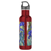 Vincent Van Gogh Irises Vintag Fine Art Trinkflasche (Rückseite)