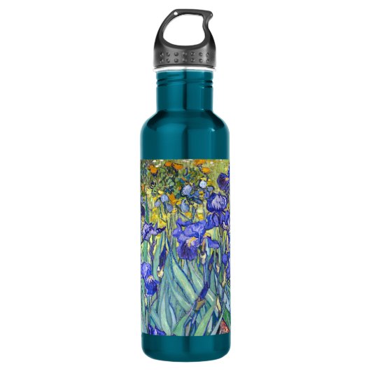 Vincent Van Gogh Irises Vintag Fine Art Trinkflasche (Vorderseite)