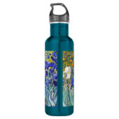 Vincent Van Gogh Irises Vintag Fine Art Trinkflasche (Rückseite)
