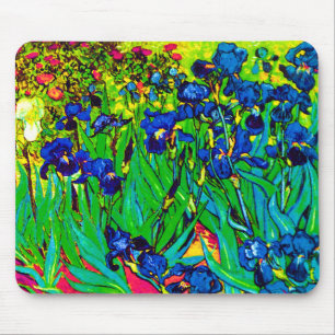 Vincent Van Gogh - Irissen - Flower Lover Pop Art Mousepad