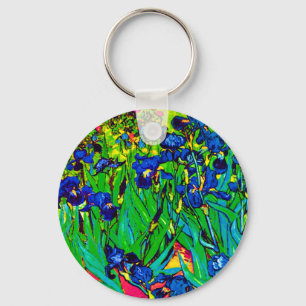 Vincent Van Gogh - Irissen - Flower Lover Pop Art Schlüsselanhänger