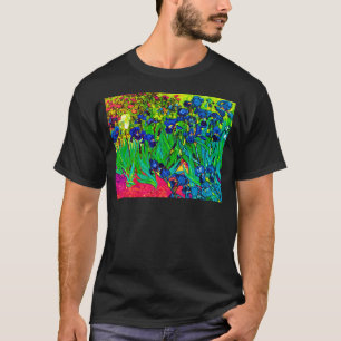 Vincent Van Gogh - Irissen - Flower Lover Pop Art T-Shirt