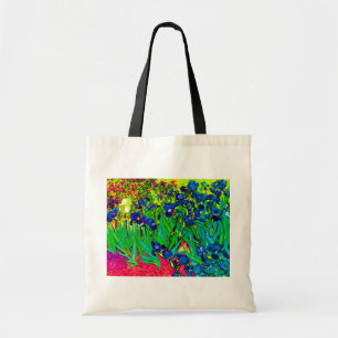 Vincent Van Gogh - Irissen - Flower Lover Pop Art Tragetasche