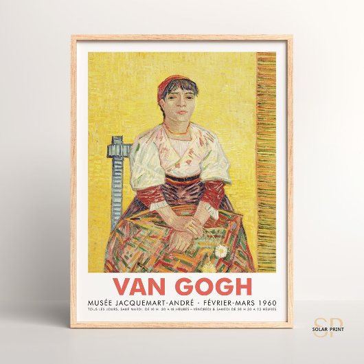 Vincent van Gogh Italian Woman Agostina Segatori Poster
