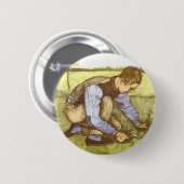 Vincent van Gogh - Junge beim Grasmähen mit Sichel Button (Vorne & Hinten)