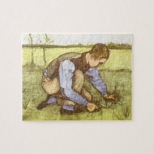 Vincent van Gogh - Junge beim Grasmähen mit Sichel Puzzle