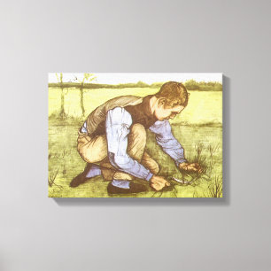 Vincent van Gogh - Junge beim Mähen mit der Sichel Leinwanddruck