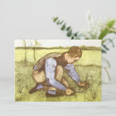 Vincent van Gogh - Junge Gras mit Sichel schneiden (Stehend Vorderseite)