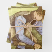 Vincent van Gogh - Junge Gras mit Sichel schneiden Geschenkpapier Set (Beispiel)