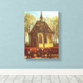 Vincent van Gogh - Kapelle in Nuenen, Kirchenbewoh Leinwanddruck (Insitu (Holzboden))