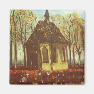 Vincent van Gogh - Kapelle in Nuenen, Kirchenbewoh Magnet
