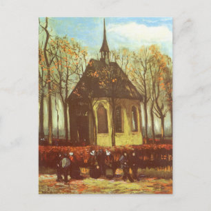Vincent van Gogh - Kapelle in Nuenen, Kirchenbewoh Postkarte