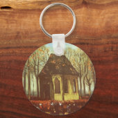 Vincent van Gogh - Kapelle in Nuenen, Kirchenbewoh Schlüsselanhänger (Vorderseite)