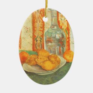 Vincent van Gogh - Karaffe und Zitronen auf einem  Keramikornament