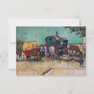 Vincent van Gogh - Karawanen, Zigeunerlager bei Ar Dankeskarte