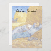 Vincent Van Gogh - Keine Erholung von der Arbeit - Einladung (Vorne/Hinten)