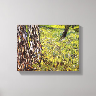 Vincent Van Gogh - Kiefern und Löwenzahn Leinwanddruck