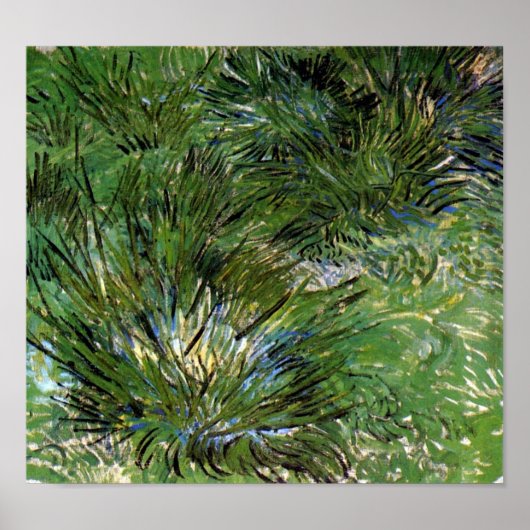 Vincent Van Gogh - Klumps von Grass Fine Art Poster (Vorne)