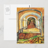 Vincent Van Gogh - Korridor des St. Paul Hospital Postkarte (Vorne/Hinten)