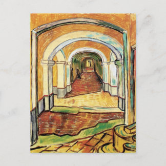 Vincent Van Gogh - Korridor des St. Paul Hospital Postkarte