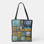 Vincent Van Gogh Kunstgalerie Collage AllOver Prin Tasche (Rückseite)