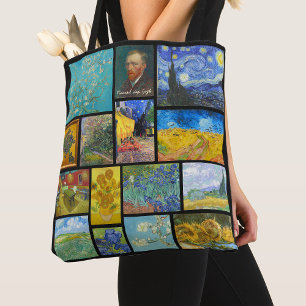 Vincent Van Gogh Kunstgalerie Collage AllOver Prin Tasche