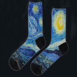 Vincent Van Gogh / Kunstsammlung Socken<br><div class="desc">Vincent Van Gogh's The Starry Night (1889). Berühmtes Gemälde,  originell aus Wikimedia Commons.</div>
