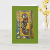 Vincent van Gogh - La Courtisane Geburtstags-Karte Karte (Gelbe Blume)