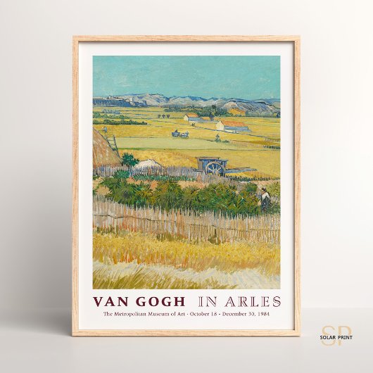 Vincent van Gogh La Crau bei Arles Kunstdruckerei Poster