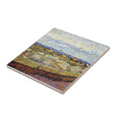 Vincent Van Gogh - La Crau mit Pfirsichbäumen Fliese (Seite)
