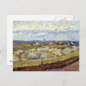 Vincent Van Gogh - La Crau mit Pfirsichbäumen Postkarte (Vorne/Hinten)