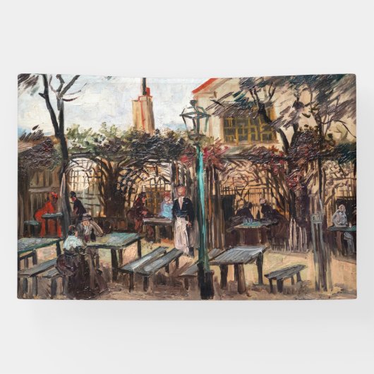 Vincent Van Gogh - La Guinguette auf Montmartre Banner (Horizontal)