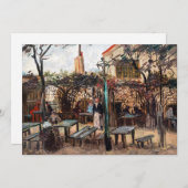 Vincent Van Gogh - La Guinguette auf Montmartre Einladung (Vorne/Hinten)