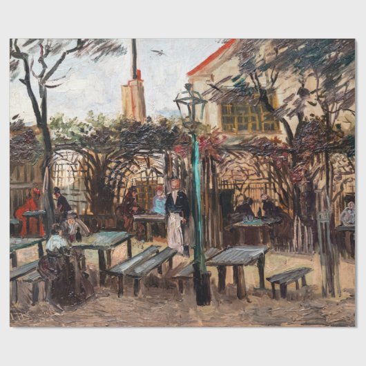 Vincent Van Gogh - La Guinguette auf Montmartre Geschenkpapier (Flach)