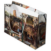 Vincent Van Gogh - La Guinguette auf Montmartre Große Geschenktüte (Vorderseite Schrägansicht)