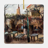 Vincent Van Gogh - La Guinguette auf Montmartre Keramikornament (Rückseite)