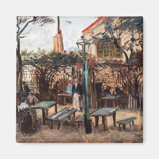 Vincent Van Gogh - La Guinguette auf Montmartre Magnet (Vorne)