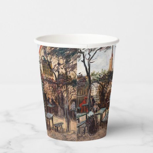 Vincent Van Gogh - La Guinguette auf Montmartre Pappbecher (Rechts)