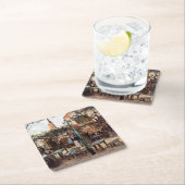 Vincent Van Gogh - La Guinguette auf Montmartre Rechteckiger Pappuntersetzer (Vor Ort)