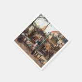 Vincent Van Gogh - La Guinguette auf Montmartre Serviette (Ecke)
