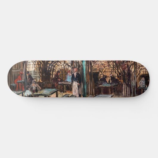 Vincent Van Gogh - La Guinguette auf Montmartre Skateboard (Horizontal)