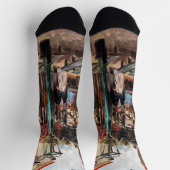Vincent Van Gogh - La Guinguette auf Montmartre Socken (Oben)