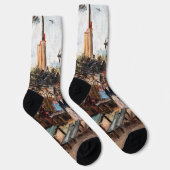 Vincent Van Gogh - La Guinguette auf Montmartre Socken (Rechts)
