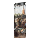 Vincent Van Gogh - La Guinguette auf Montmartre Thermosbecher (Nach links gedreht)