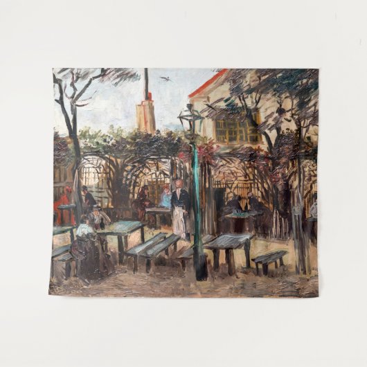 Vincent Van Gogh - La Guinguette auf Montmartre Wandteppich (Vorderseite (Horizontal))