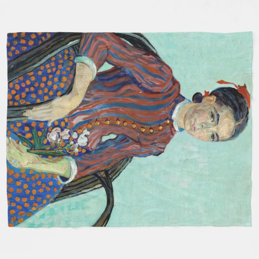 Vincent van Gogh - La Mousme Fleecedecke (Vorderseite (Horizontal))